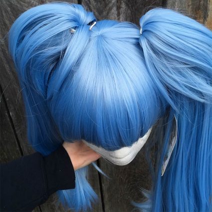 Lily cosplay wig top view