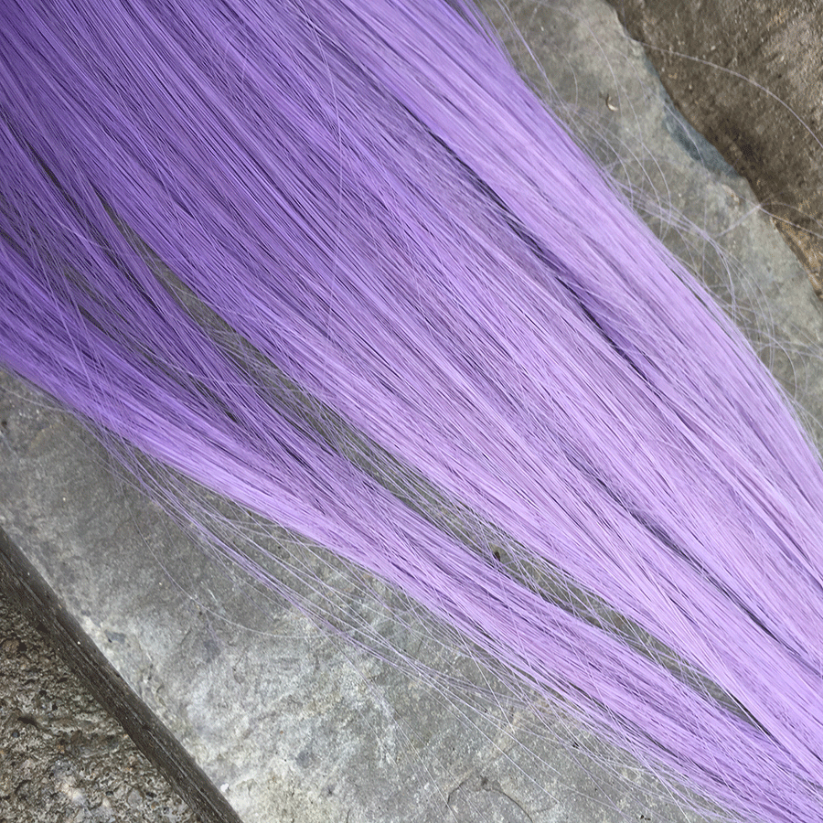 extra long weft in "science purple"