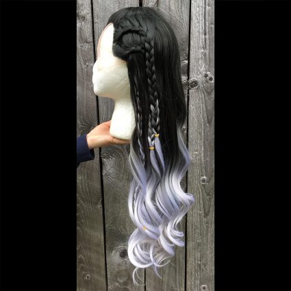 Yasha cosplay wig side view 1