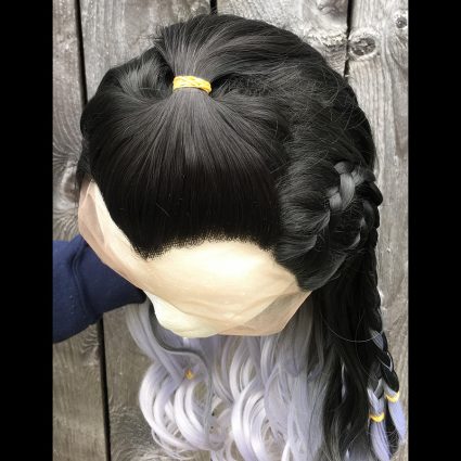 Yasha cosplay wig top view