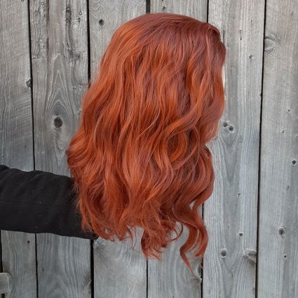Crowley cosplay wig side view