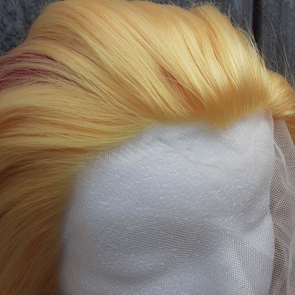 Kyojuro cosplay wig lacefront view