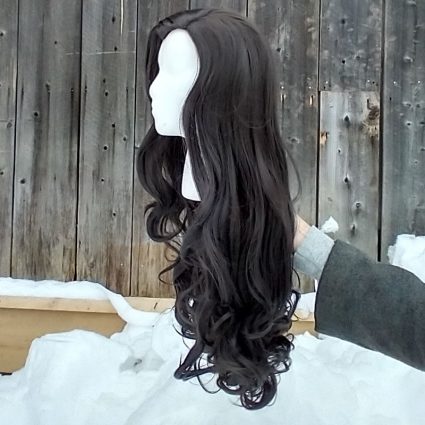 Asami cosplay wig side view