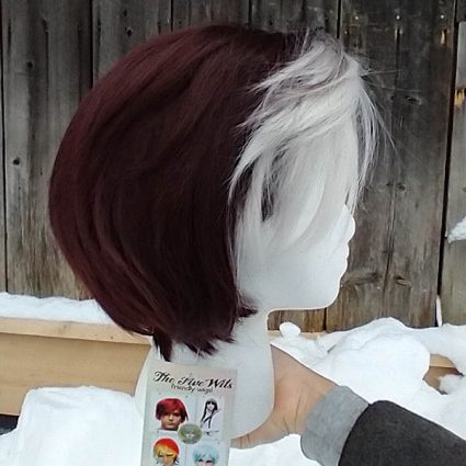 Emet-Selch cosplay wig right side view