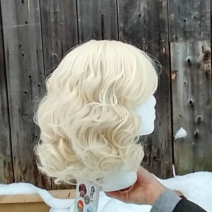 Isabelle cosplay wig base only side view