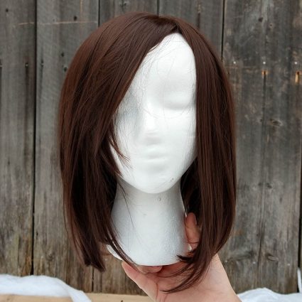 Korra cosplay wig front view