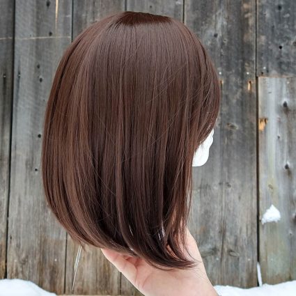 Korra cosplay wig side view