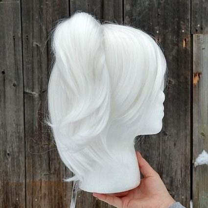 Snow White cosplay wig side view