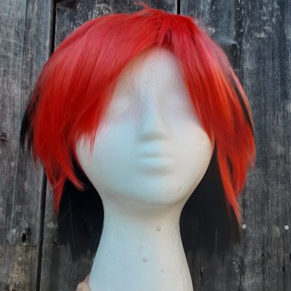 Alastor cosplay wig front view