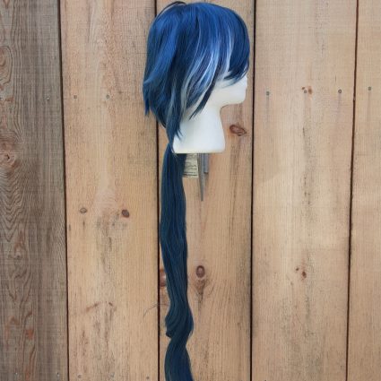 Kaeya cosplay wig right side view