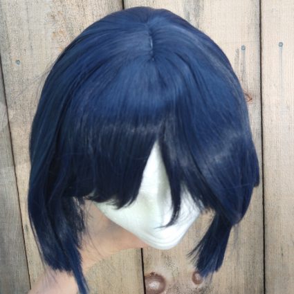 Scaramouche cosplay wig top view