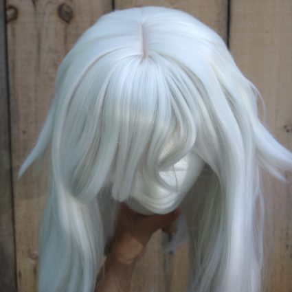 Paimon cosplay wig top view
