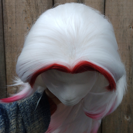 Itto cosplay wig top view