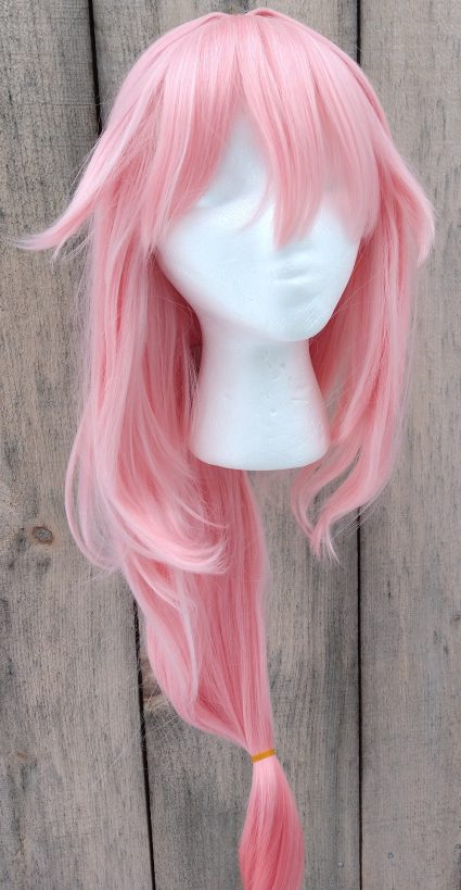 Yae Miko cosplay wig 3/4th view