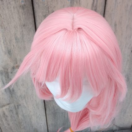 Yae Miko cosplay wig top view