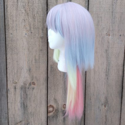 Lucy cosplay wig left side view