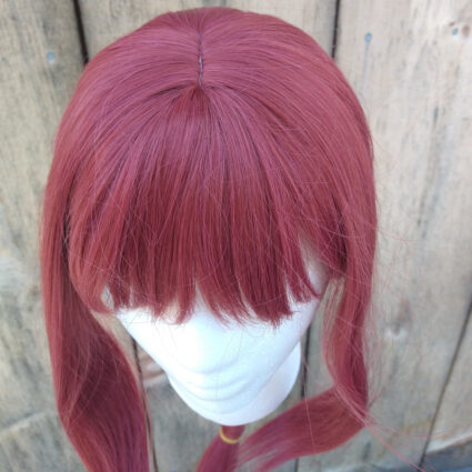 Makima cosplay wig top view