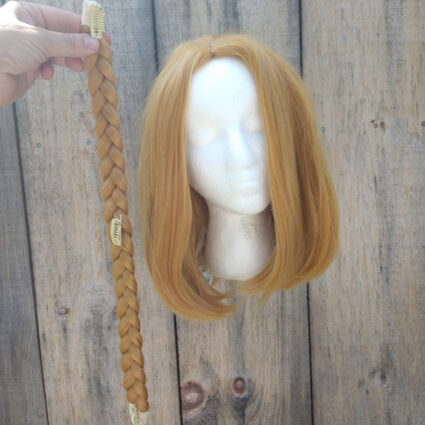 Zelda cosplay wig braid view