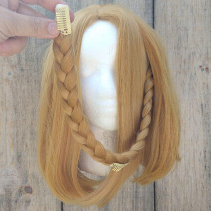 Zelda cosplay wig clip view
