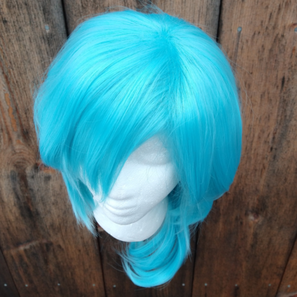 Eula cosplay wig top view
