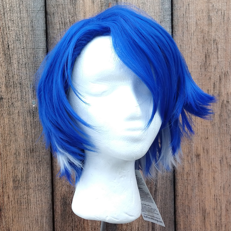 Short blue wig sale